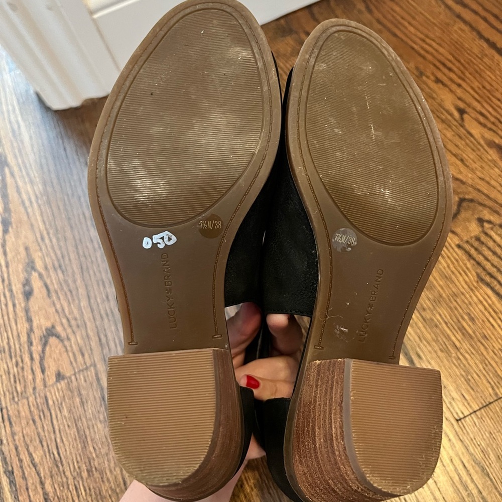 Lucky brand black peep toe shoe - Picture 4 of 6